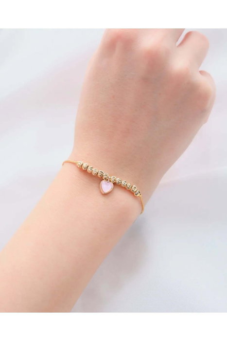 Heliophilia Silver Pulsera de Latón y Circonio en Dorado